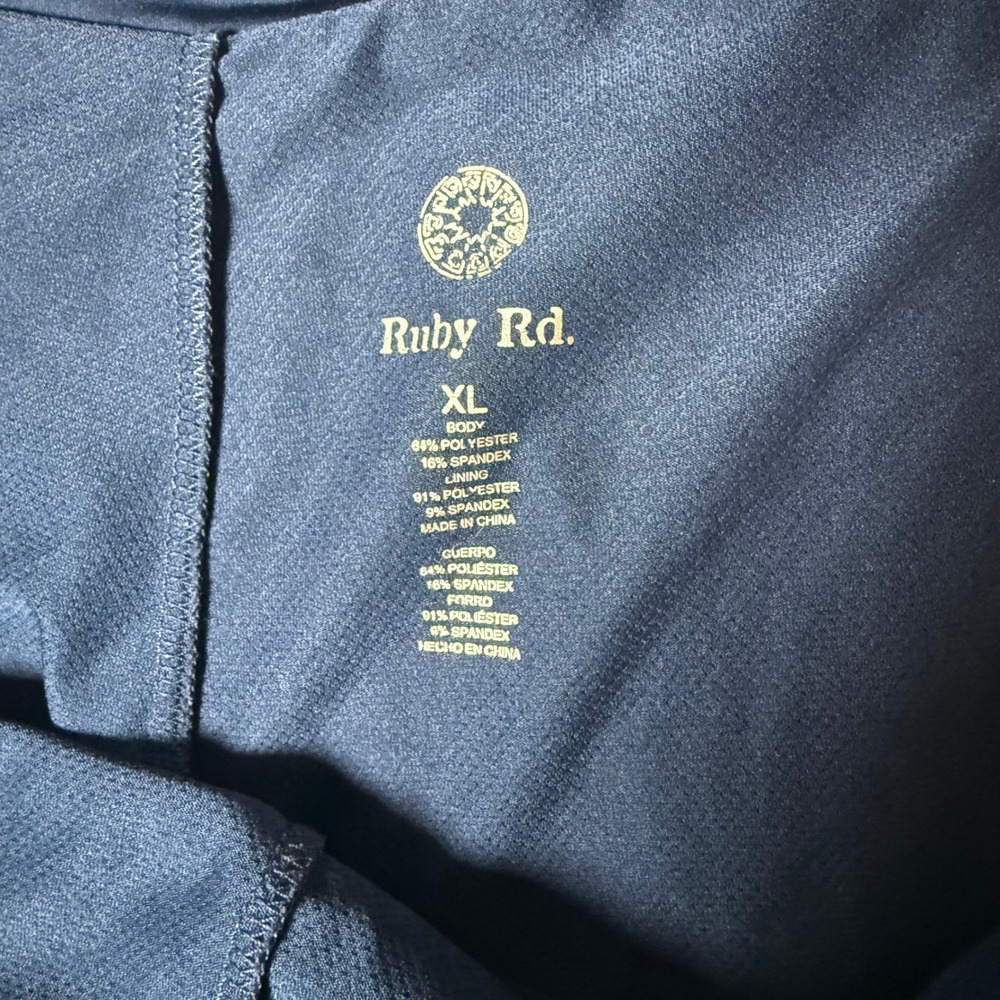 Ruby Rd Women's XL Skort Athletic‎ Golf Tennis Skirt Blue Activewear Navy Blue - Picture 4 of 6